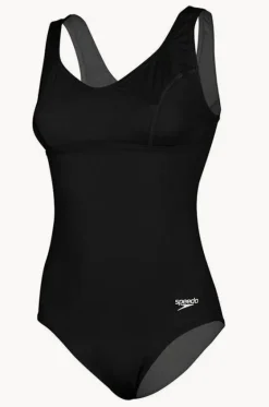 One Pieces^Speedo Endurance+ Contour Clipback One Piece BLACK