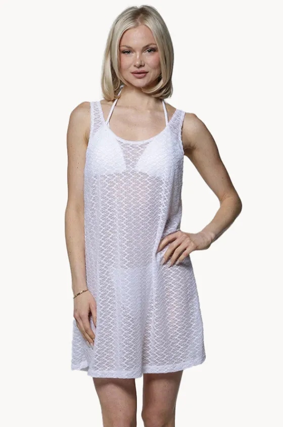 Overswim^J.valdi Escala Lattice Back Dress White