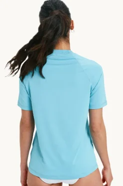 Rashies & Sunsuits^Roxy Essential Short Sleeve Suntop Coast