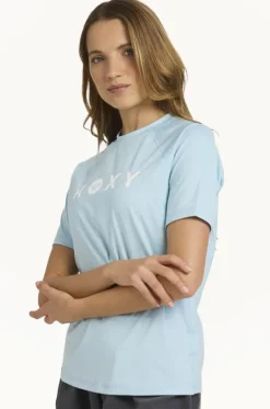 Rashies & Sunsuits^Roxy Essential Short Sleeve Suntop Sky blue