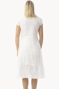 Dresses^Orientique Essentials Cotton Gauze Bias Dress White