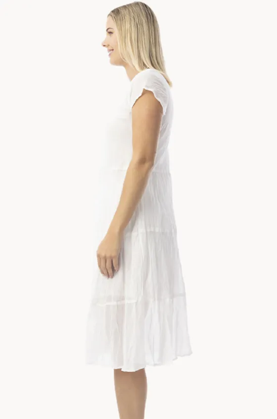 Dresses^Orientique Essentials Cotton Gauze Bias Dress White