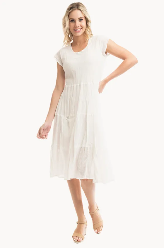Dresses^Orientique Essentials Cotton Pocket Dress WHITE