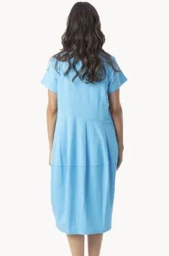 Dresses^Orientique Essentials Knit Bubble Dress Turquoise