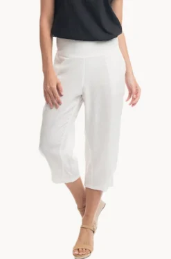 Pants^Orientique Essentials Linen 3/4 Pant White