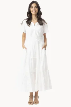 Dresses^Orientique Essentials Poplin Maxi Dress White