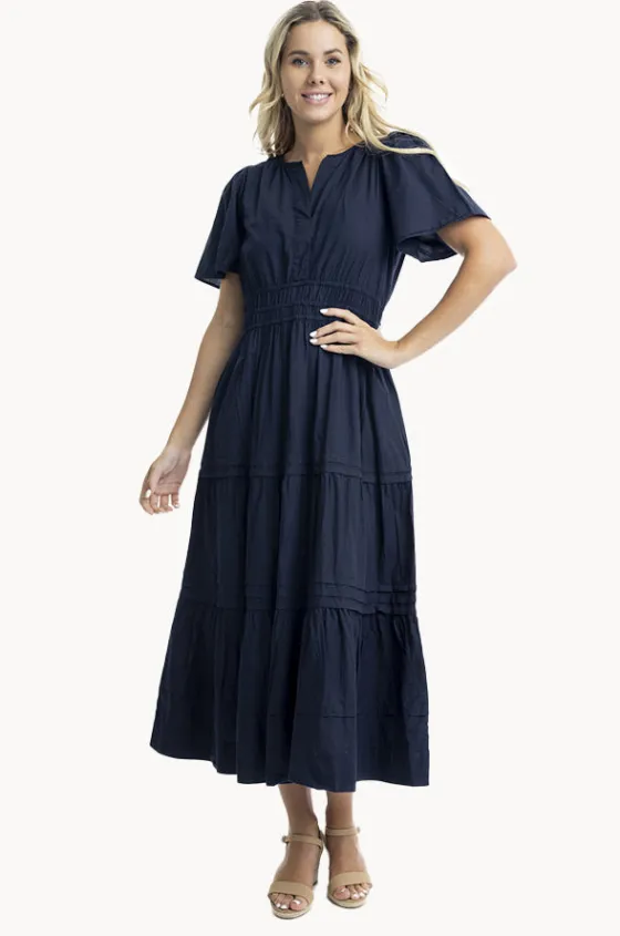 Dresses^Orientique Essentials Poplin Maxi Dress Navy