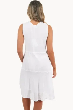 Dresses^Orientique Essentials Sleeveless Pocket Dress White