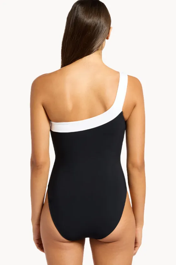 One Pieces^Jets Eternal One Shoulder One Piece Black