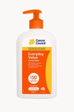 Travel|Home & Body^Cancer Council Australia Everyday Sunscreen 50+ 500ml