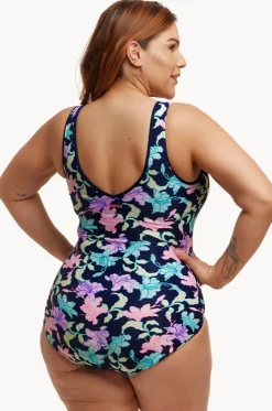 One Pieces^Funkita Fast Flow DD/E Cup Zip Front One Piece Navy/multi
