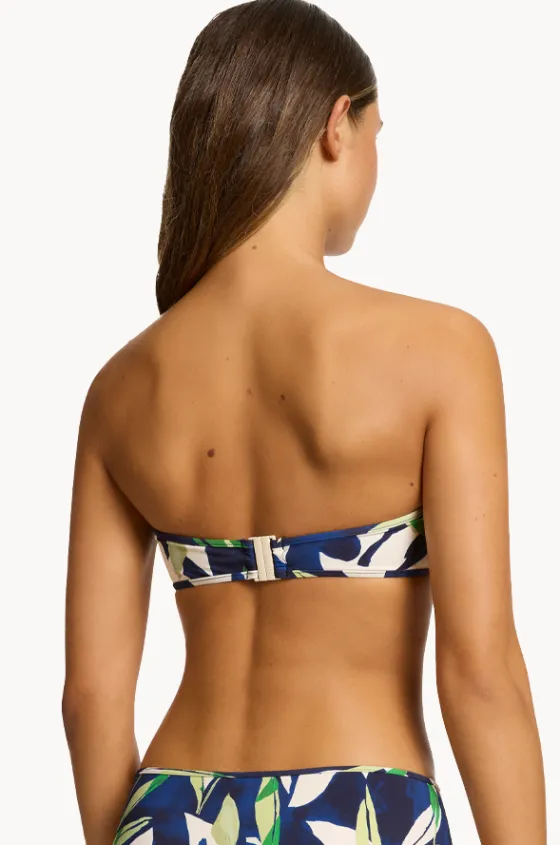 Bikini Tops^Jets Fauna Bandeau Ink