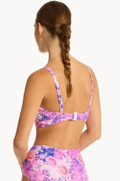 Bikini Tops^Sea Level Fiesta DD/E Cup Tie Front Bralette Pink