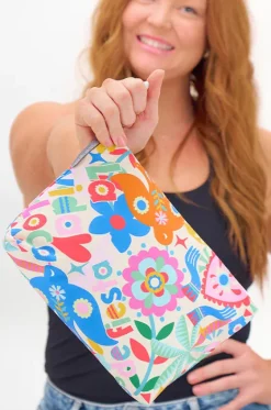 Travel|Bags^Annabel Trends Fiesta Large Cotton Cosmetic Bag Multi