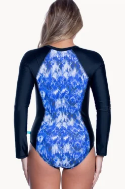 Rashies & Sunsuits^Salty Ink Fiesta Long Sleeve Sunsuit Denim