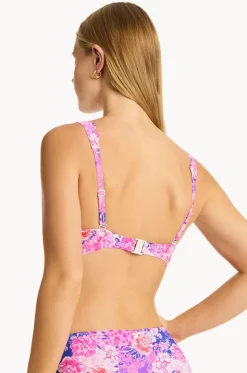 Bikini Tops^Sea Level Fiesta Longline Tri Pink
