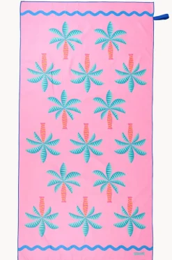 Towels|Towels^Annabel Trends Fiesta Palm Sand Free Towel Pink/blue