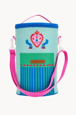 Cooler Bags|Picnic Vibes^Annabel Trends Fiesta Picnic Barrel Cooler Bag Pink/blue