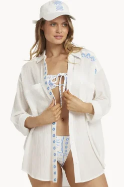 Tops^Billabong Find Me Here Button Down Shirt Salt Crystal