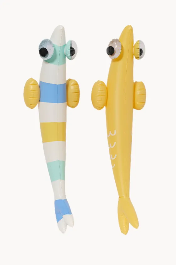 Pool Inflatables^Sunny Life Finn The Fish Inflatable Noodle Set Multi