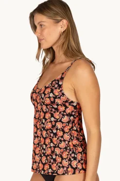 Tankini Tops^Baku Flamenco Loose Fit Tankini Separate Black