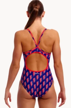 One Pieces^Funkita Flash Diamond Secure One Piece Navy/red