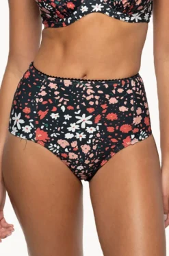 Bottoms^Nip Tuck Fleur Fiesta Marilyn High Waist Pant Black