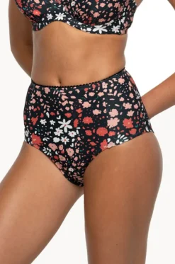 Bottoms^Nip Tuck Fleur Fiesta Marilyn High Waist Pant Black