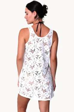 Dresses^J.valdi Floral Crochet Tank Dress WHITE