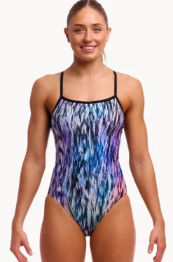 One Pieces^Funkita Fly Dye Single Strap One Piece Black/multi