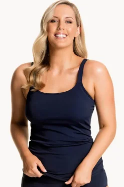 Tankini Tops^Funkita Form Still Scoop Neck Tankini Separate Navy