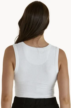 Tops^Betty Basics Francis Rib Tank White