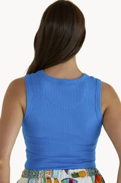 Tops^Betty Basics Francis Rib Tank Blue