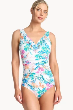 One Pieces^Jantzen Fresia DD/E Cup Mesh Frill One Piece White