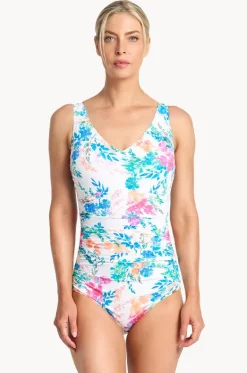 One Pieces^Jantzen Fresia F/G Cup Multi Ruched One Piece White