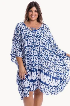 Overswim^Capriosca Full Moon Kaftan Blue