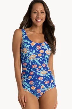 One Pieces^Jantzen Gemini Pintuck One Piece Elec Blue