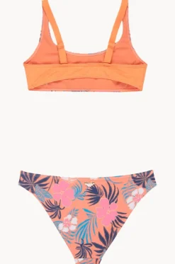 Bikini Sets^Roxy Girls Active Floral Bralette Set Coral