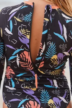 Rashies & Sunsuits^Roxy Girls Active Sunsuit Black/Multi