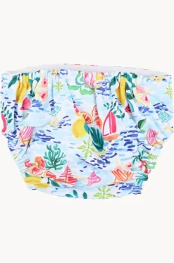 Swim Nappies^Minihaha Girls Addison Aqua Nappy Blue/multi