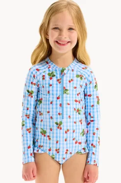 Rashies & Sunsuits^Seafolly Girls Girls Beach Picnic Sunsuit Blue/White