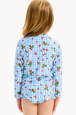 Rashies & Sunsuits^Seafolly Girls Girls Beach Picnic Suntop Set Blue/White