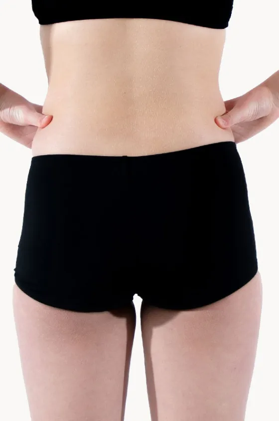 Bottoms^Base Swim Girls Boyleg Black