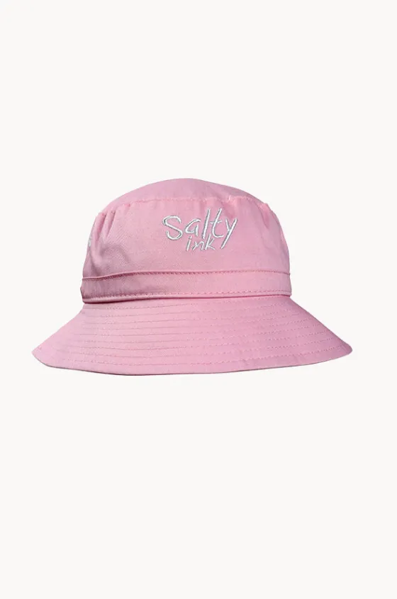 Hats^Salty Ink Girls Bucket Hat Pastel pink