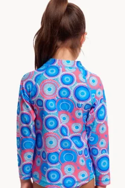Rashies & Sunsuits|Rashies & Sunsuits^Funkita Girls Bundjalung Blue Suntop Blue/pink