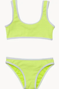 Bikini Sets^Snapper Rock Girls Zest Crop Set Citron