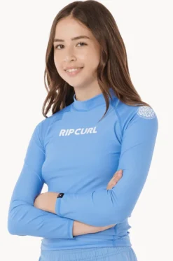 Rashies & Sunsuits^Rip Curl Girls Classic Surf Long Sleeve Suntop Blue