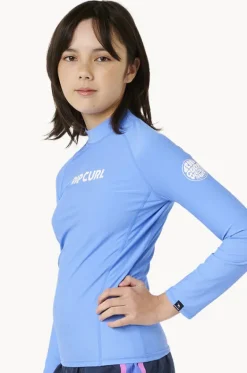 Rashies & Sunsuits^Rip Curl Girls Classic Surf Long Sleeve Suntop Cornflower