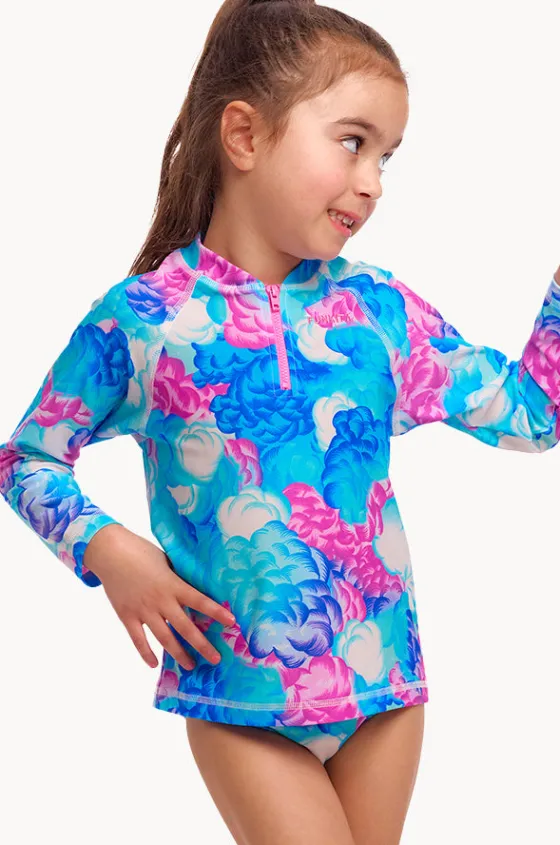 Rashies & Sunsuits|Rashies & Sunsuits^Funkita Girls Cloud Street Suntop Set Blue/Purple