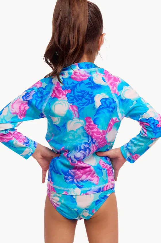 Rashies & Sunsuits|Rashies & Sunsuits^Funkita Girls Cloud Street Suntop Set Blue/Purple